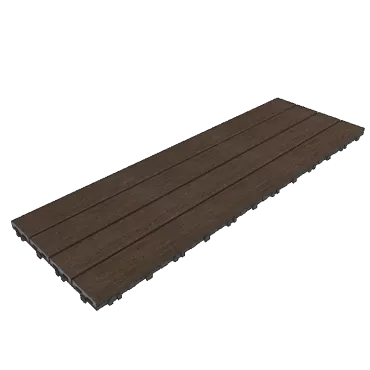 NewTechWood HKC kliktegel, 30 x 90 cm, Teak
