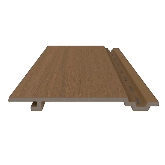 NewTechWood HKC wandbekleding vlak, 1,9 x 18,8 x 400 cm (wb 15,3 cm), Teak