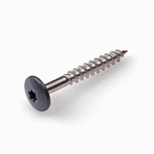 Dekokern schroef op kleur 7016 in blister ( 25 stuks )