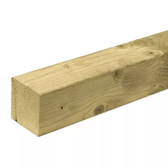 Vuren paal 90 x 90 mm x 270 cm