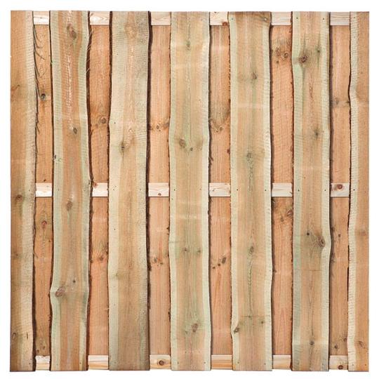 Tuinscherm geïmpregneerd 12 planks Rustiek H180 x B180 cm