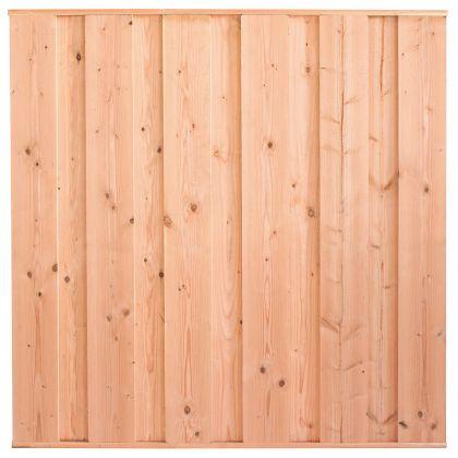 Tuinscherm lariks 11 planks Saarland 180 x 180 cm fijnbezaagd
