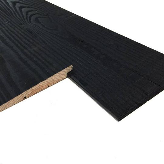 Vuren Zweeds rabat Zwart gespoten 10/24x197mm 300cm