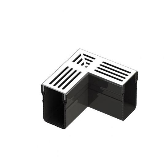Aquadrenan Corner Grey 65/100 mm Hoekstuk grijs