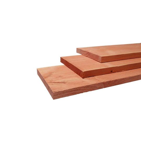 Douglas fijnbezaagde plank 2,5 x 25 x 500 cm, onbehandeld.