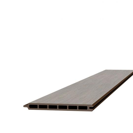 Composiet schermplank 2,1 x 19,5 x 180 cm, grijs.