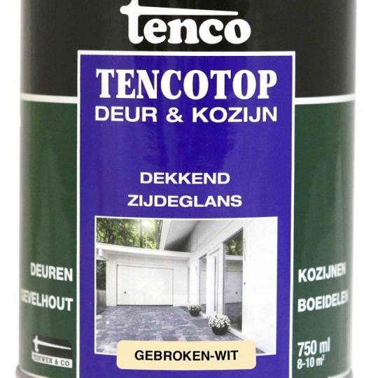 Tencotop deur & kozijn dekkend zijdeglans gebroken-wit  0.75 l.