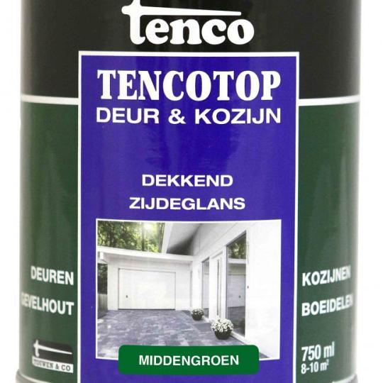 Tencotop deur & kozijn dekkend zijdeglans middengroen   0.75 l.