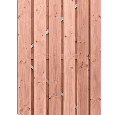 Douglas geschaafde plankendeur op verstelbaar stalen frame, 16 mm, 100 x 195 cm, onbehandeld.