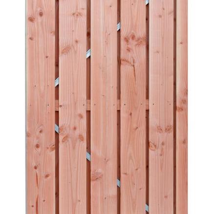 Douglas geschaafde plankendeur op verstelbaar stalen frame, 18 mm, 100 x 195 cm, onbehandeld.