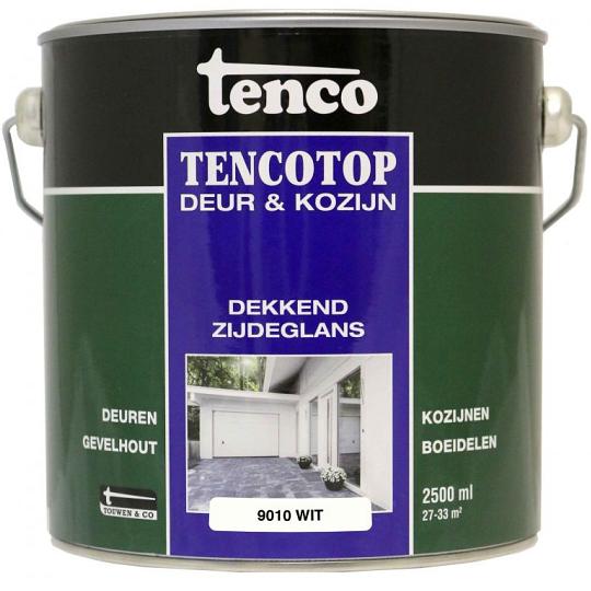 Tencotop deur & kozijn dekkend zijdeglans wit 9010 2.5 l.
