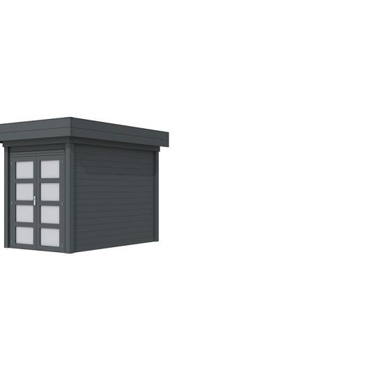 Vuren Topvision Zwaluw, 200 x 300 cm, antraciet gespoten.