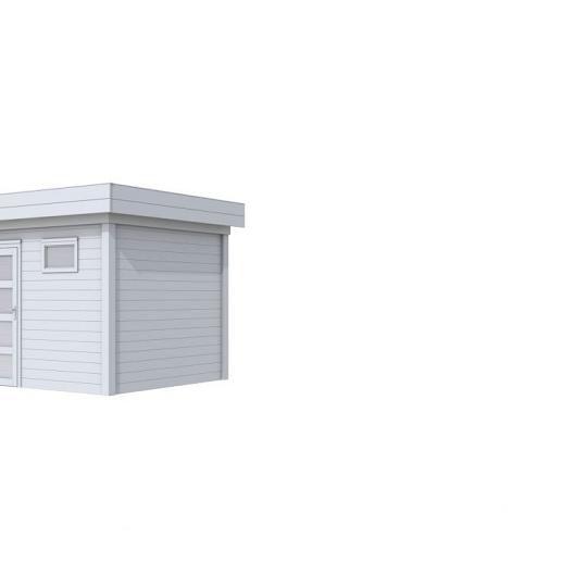 Vuren Topvision Bonte Kraai, 300 x 250 cm, lichtgrijs gespoten.