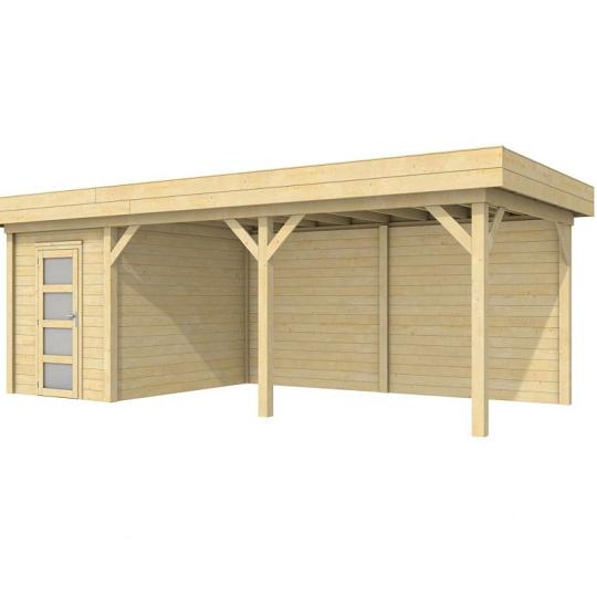 Vuren Topvision Kiekendief, 200 x 300 en luifel 500 cm, onbehandeld.