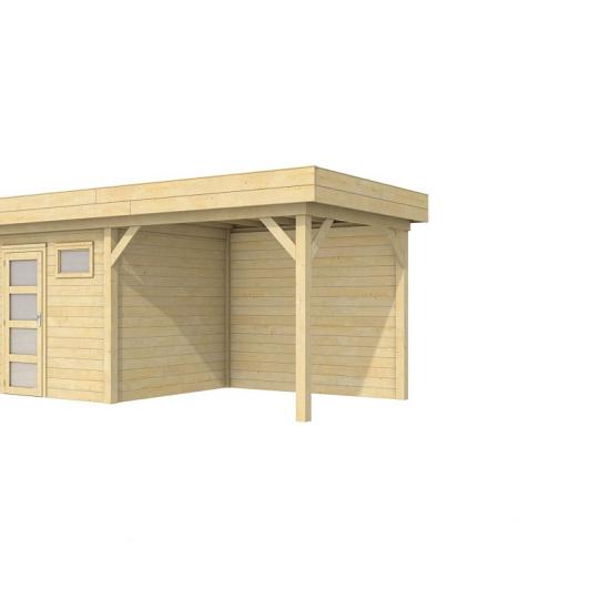 Vuren Topvision Kuifmees, 250 x 250 en luifel 300 cm, onbehandeld.