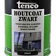 Tenco houtcoat  dekkend  zwart 1 l.