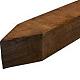 Paal 8 x 8 x 250 cm ruw hardhout – duurzaam en sterk