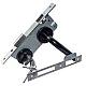 Eurofix deurslot PC85 zwart kruk/pc rozet rond