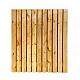 Grenen geschaafd plankenscherm 23-planks 17 mm, 180 x 180 cm, verticaal recht, groen geïmpregneerd.