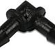 Rain Bird Knie 90 PP 6 mm barbed 3,5bar zwart
