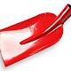 Talen Tools – Betonschop – Gehard staal – Rood – 35 x 22 cm – Zonder steel