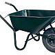 Bouw kruiwagen staal 85 L groen softwiel