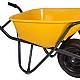 Kruiwagen HDPE 90 L stratenmakers geel