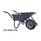 Kruiwagen HUMMER 85 L staal rondneus + metalen velg