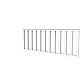 Vuren hekwerk type A 178,5 x 73 cm, wit gespoten.