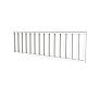 Vuren hekwerk type B 228,5 x 73 cm, wit gespoten.