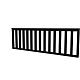 Vuren hekwerk type B 228,5 x 73 cm, zwart gespoten.