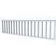 Vuren hekwerk type C 278,5 x 73 cm, lichtgrijs gespoten.