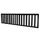 Vuren hekwerk type C 278,5 x 73 cm, zwart gespoten.