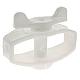 Draadspanner, versterkt, kunststof, wit