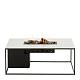 Cosidesign Line black frame / white marble look top