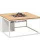 Cosiloft 100 white frame / teak top