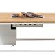 Cosiloft 120 white frame / teak top