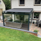 boven / opbouw dak zonwering / doek Trend 350 (Ral****) 300x300 cm