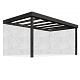 Overkapping Flatroof Version B Zonder overstek 300x400 glas (Ral*)
