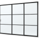 glasschuifwand systeem enkel  Modular 10 mm 500/250cm Ral** Basic