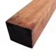 paal 100 x 100 mm, ruw hardhout