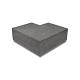 ArtiStone hoekstuk traptreden 90° buiten 40x20 Antraciet