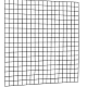 Gaaspaneel met maas 10 x 10 cm stekloos, verzinkte draad, 180 x 180 cm, zwart geplastificeerd.