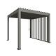 Lamellenzijwand 3,5m donkergrijs Pergola