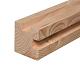 Douglas sleufpaal 9,5 x 9,5 x 300 cm, t.b.v. 28 mm profielplanken, hoekpaal, onbehandeld.