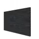 Zweeds rabat douglas enkelzijdige wand B, t.b.v. enkele deur, 228,5 x 224 cm, zwart geïmpregneerd.