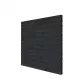 Zweeds rabat douglas enkelzijdige wand E, t.b.v. dubbele deur, 371 x 224 cm, zwart geïmpregneerd.
