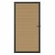 NewTechWood co-extrusie composiet deur in aluminium frame, horizontaal triple, 100 x 195 cm, Red Cedar.