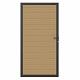 NewTechWood co-extrusie composiet deur in aluminium frame, horizontaal, 100 x 195 cm, Red Cedar.