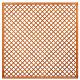 Trellis met lijst, diagonale lamellen hardhout kunstmatig gedroogd H180 x B180 cm